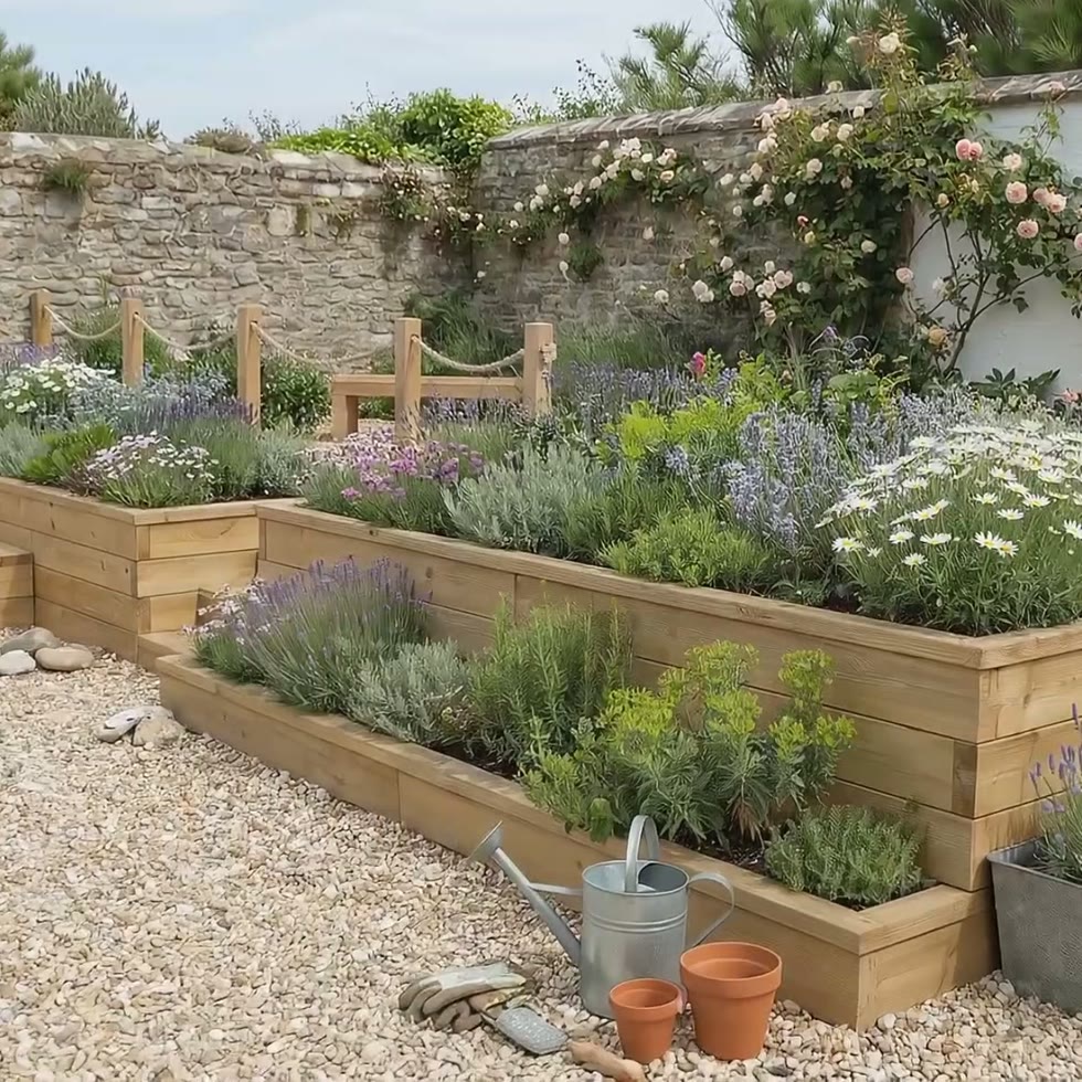 Lange Keermuur met zitgelegenheid en randbeplanting / Klantendesign op maat
