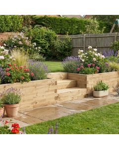 Keermuur met Trap / 412,5 x 75 cm