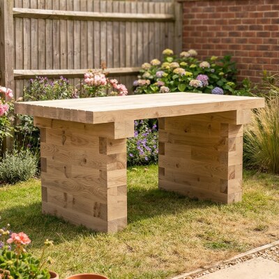 WoodBlocX Tuintafel / 1,5 x 0,9 x 0,75 m