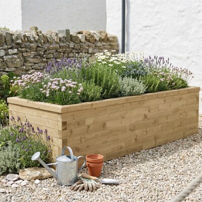 Extra lange Moestuinbak - Hoog / 3,0 x 1,125 x 0,75 m