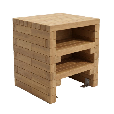 Smalle kast met planken / 0,75 x 0,75 x 0,95 m