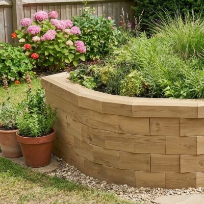 Moestuinbak - Halve cirkel / 157,5 x 102,1 x 45 cm