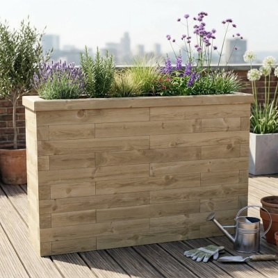 Tall and Slim Garden Planter / 1.5 x 0.45 x 1.05m