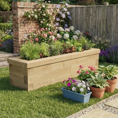 Smalle Kruidentuinbak / 1.425 x 0.375 x 0.35m