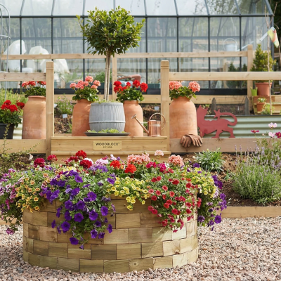 Ronde Moestuinbak - Hoog / 123 x 55 cm