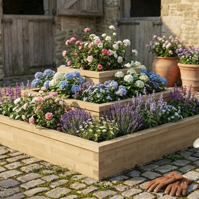 Piramide plantenbank / 2,25 x 2,25 x 0,95 m