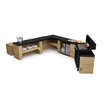 Modulaire buitenkeuken / 2,25 m x 2,078 m x 1,478 m x 0,6 m (zonder werkblad)