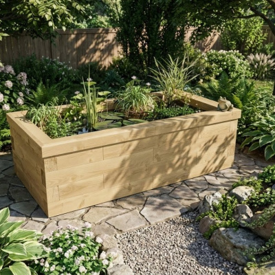 Popular Raised Koi Pond Kit / 1.5 x 0.75 x 0.45m