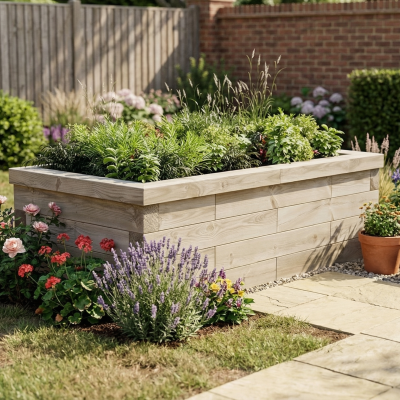 Moestuinbak - Standaardgrootte / 150 x 75 x 45 cm