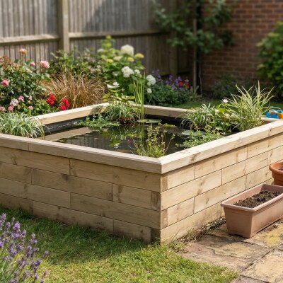 Vijverbak Koi - Extra groot / 187,5 x 187,5 x 55 cm