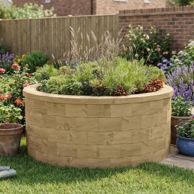 Ronde Moestuinbak - Hoog / 123 x 55 cm