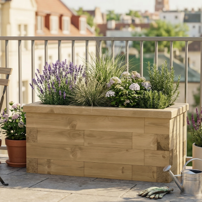 Kleine Moestuinbak - Hoog / 90 x 45 x 45 cm