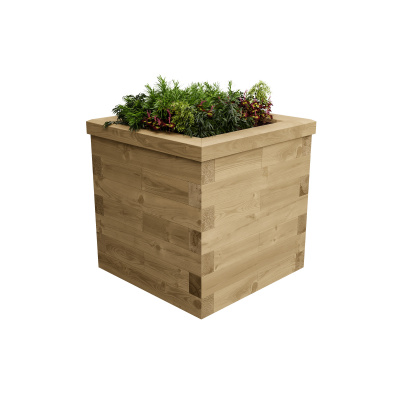 Large Wooden Cubic Garden Planter / 0.75 x 0.75 x 0.75m