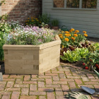 Hexagonal Wildflower Bed / 1.55 x 0.925 x 0.45m