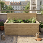 Verhoogde vijver met hoge achterwand / 1.875 x 1.125 x 0.65m