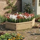 Driehoekige plantenbak / 1,5 x 1,5 x 0,45 m