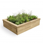 Short Rectangular Raised Bed / 1.5 x 1.125 x 0.35m