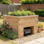 Robotmaaierhuis met plantenbak / 1,2 x 1,125 x 0,85 m