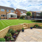 Keermuur - Hoekig met trap / 8.55m x 1.5m x 0.75m