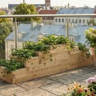 Torenplantenbak voor aardbeien / 3 x 0,75 x 0,65 m