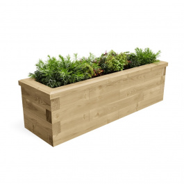 Malen huisvrouw Reserve Houten plantenbak - Smal / 112,5 x 45 x 45 cm | WoodBlocX