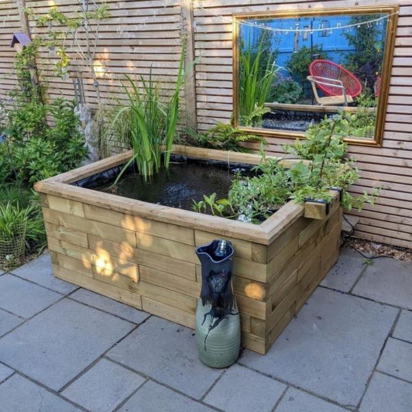Ideeën voor verhoogde vijvers voor jouw tuin
