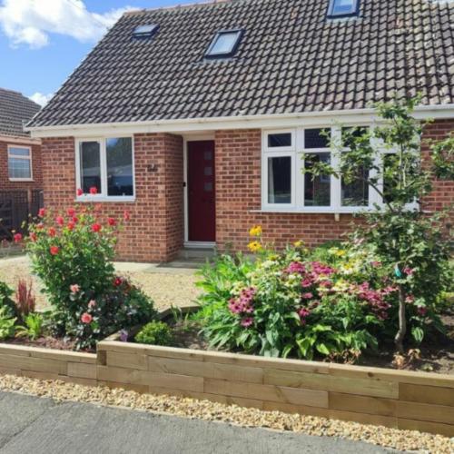 Andrea's voortuinproject met plantenbak